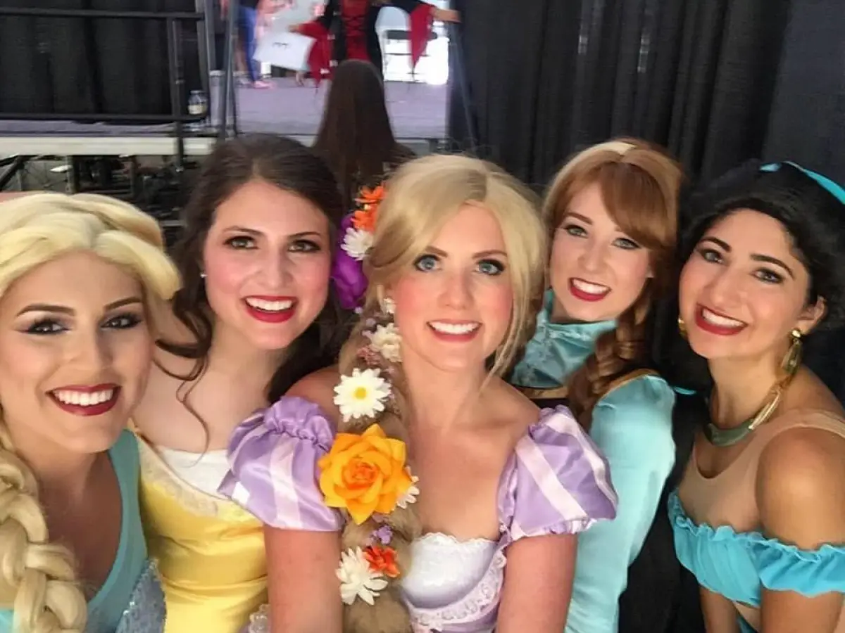 Five princesses from Princess Events of Knoxville